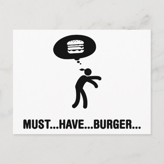 Burger Lover Briefkaart (Voorkant)