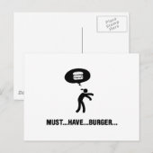 Burger Lover Briefkaart (Voorkant / Achterkant)