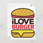 Burger Lover briefkaart (Voorkant / Achterkant)