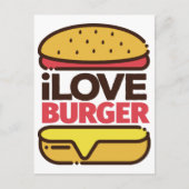 Burger Lover briefkaart (Voorkant)