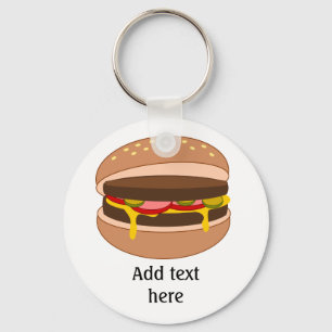 Burger Lover - Deze afbeelding aanpassen Sleutelhanger