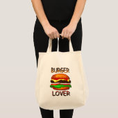 Burger Lover Hamburger Grocery Canvas tas (Voorkant (product))