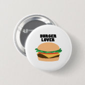 Burger Lover Ronde Button 5,7 Cm (Voorkant /achterkant)