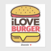 Burger Lover Sticker (Vel)