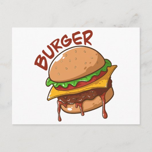Burger Lovers Briefkaart (Voorkant)