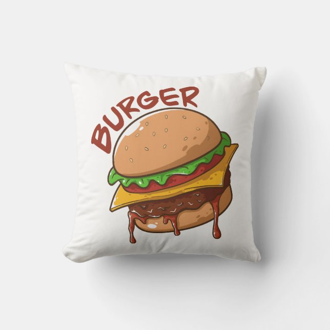 Burger Lovers Kussen (Voorkant)