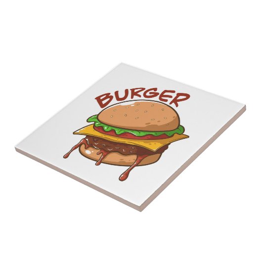 Burger Lovers Tegeltje (Zijkant)