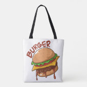 Burger Lovers Tote Bag (Achterkant)