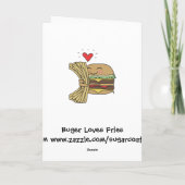 Burger Loves Fries Kaart (Achterkant)