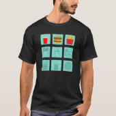Burger maaltijd set t-shirt (Voorkant)