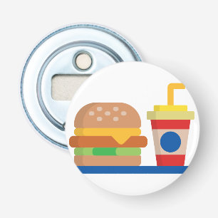Burger Meal Button Flesopener