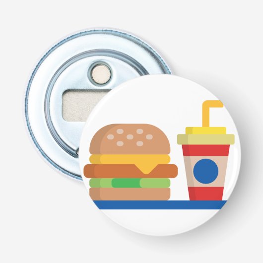 Burger Meal Button Flesopener (Voorkant)