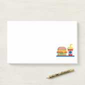 Burger Meal Post-it® Notes (Op bureau)