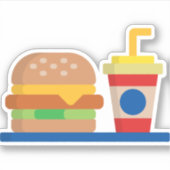 Burger Meal Sticker (Voorkant)