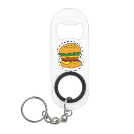 burger mini flessenopener
