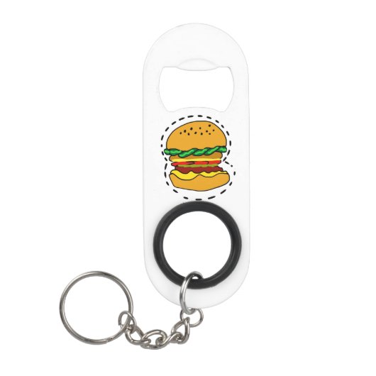 burger mini flessenopener (Voorkant)