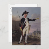 Burger Nau-Deville op het uniform van de nationale Briefkaart (Voorkant / Achterkant)