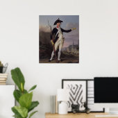 Burger Nau-Deville op het uniform van de nationale Poster (Thuiskantoor)