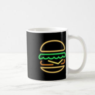 Burger Neon - Stijl van een Clic 80s Retro Neon Si Koffiemok