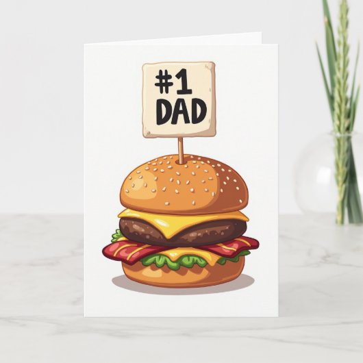 Burger Nummer Eén Papa Vader Kaart (Voorkant)
