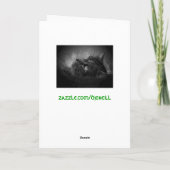 Burger of taart voor je verjaardag? kaart (Achterkant)