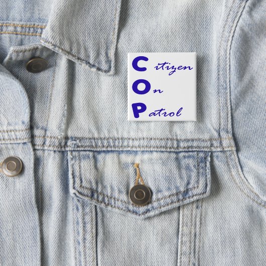 Burger op het plein van Patrol Button (In situ)