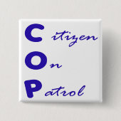 Burger op het plein van Patrol Button (Voorkant)