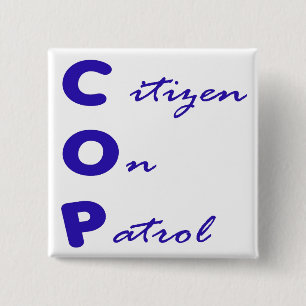 Burger op het plein van Patrol Button