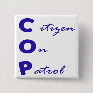 Burger op het plein van Patrol Button