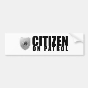 Burger op Patrol Bumpersticker