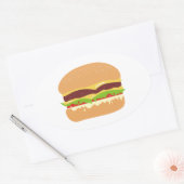burger ovale sticker (Envelop)