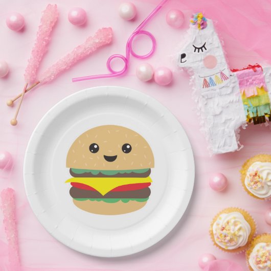 Burger Papieren Bordje (Feest)