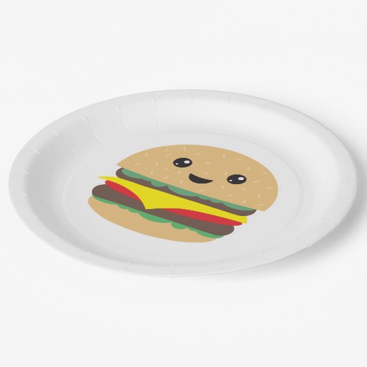 Burger Papieren Bordje (Gekanteld)