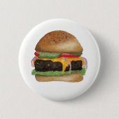 Burger Pin Ronde Button 5,7 Cm (Voorkant)
