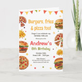 Burger & Pizza Verjaardag Foodie Verjaardag Fast F (Voorkant)