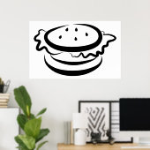 Burger Poster (Thuiskantoor)