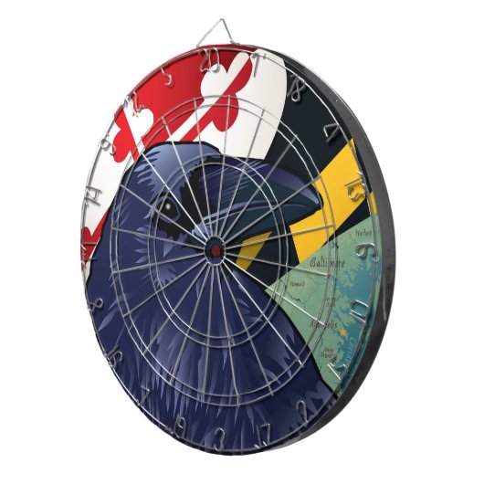 Burger Raven, Nevermore van Maryland Dartbord (Voorkant Rechts)