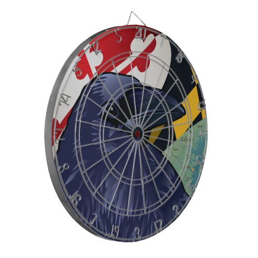 Burger Raven, Nevermore van Maryland Dartbord (Voorkant Links)