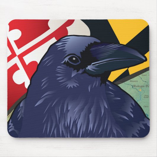 Burger Raven, Nevermore van Maryland Muismat (Voorkant)