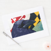 Burger Raven, Nevermore van Maryland Rechthoekige Sticker (Envelop)