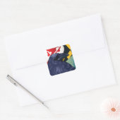 Burger Raven, Nevermore van Maryland Vierkante Sticker (Envelop)