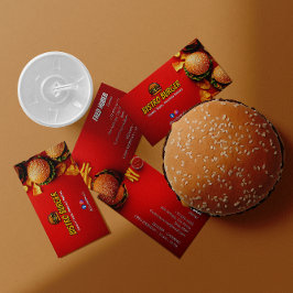 Burger Restaurant Business | Minimalistisch helder Visitekaartje