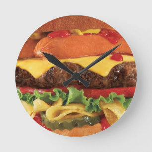 burger ronde klok