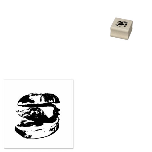 Burger Rubberstempel (Gestempeld)