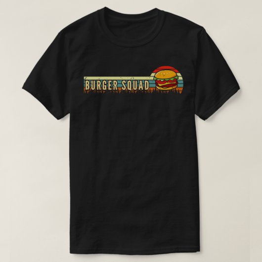Burger Squad Cheeseburger Burger T-shirt (Design voorkant)