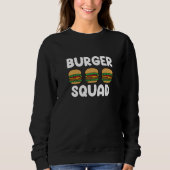 Burger Squad Cheeseburger Fast Food Burger Trui (Voorkant)