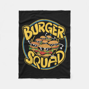 Burger Squad Grappig Cheeseburger Lover Food Hambu Fleece Deken
