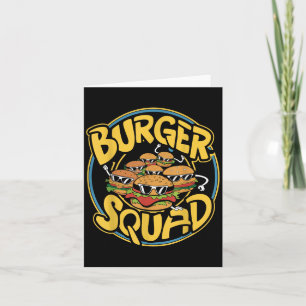 Burger Squad Grappig Cheeseburger Lover Food Hambu Kaart