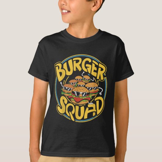 Burger Squad Grappig Cheeseburger Lover Food Hambu T-shirt (Voorkant)