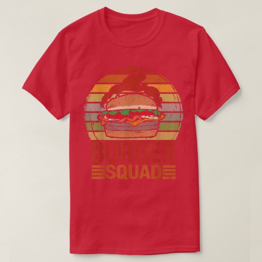  Burger Squad, grappige Chili Hamburger met T-shirt (Design voorkant)